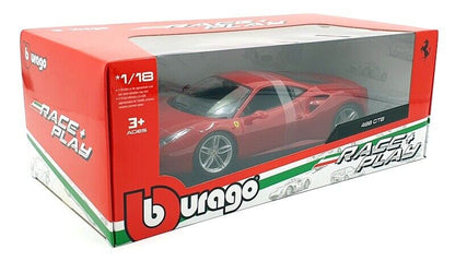 Bburago 2016 Ferrari 488 GTB Rossa Corsa Red 1:18
