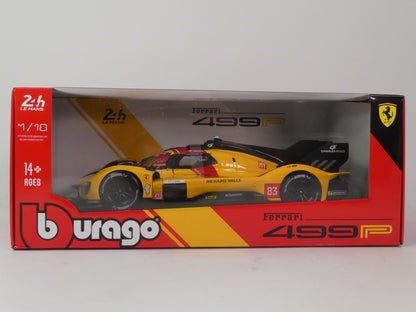 Bburago Ferrari 499P 3.0L Turbo V6 #3 Team Ferrari AF Corse Winner 2025 24hr Le Mans Yellow 1:18