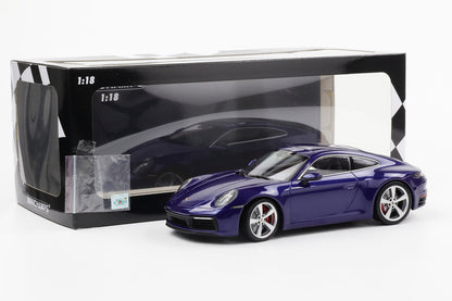 Minichamps 2020 Porsche 911 992 Carrera 4S "Bad Boys for Life" Gentian Blue 1:18