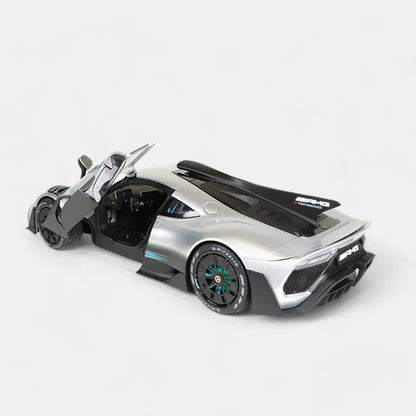 NZG 2023 Mercedes Benz One AMG (C298) Hightech Silver 1:12