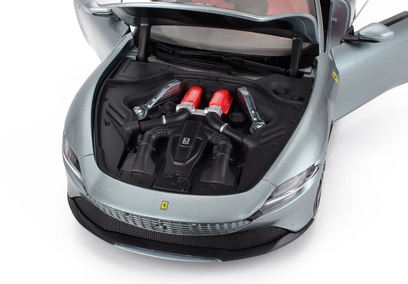 Polistil 2019 Ferrari Roma Grigio Titanio (Grey Metallic) High Fidelity WITH DISPLAY 1:18