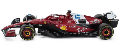 Bburago Ferrari F1 SF-25 Team Scuderia #16 (LeClerc) Season 2025 Red WITH CASE 1:18