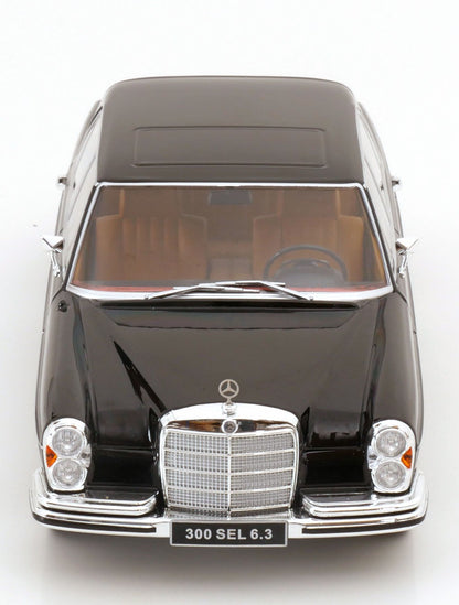KK Scale 1967-1972 Mercedes-Benz 300 SEL 6.3 (W109) Sedan Black 1:18