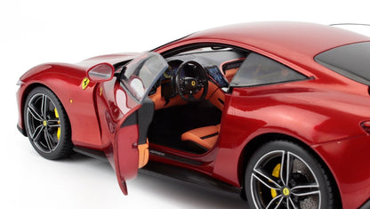 Polistil 2019 Ferrari Roma Rosso Magma (Red Metallic) High Fidelity WITH DISPLAY 1:18