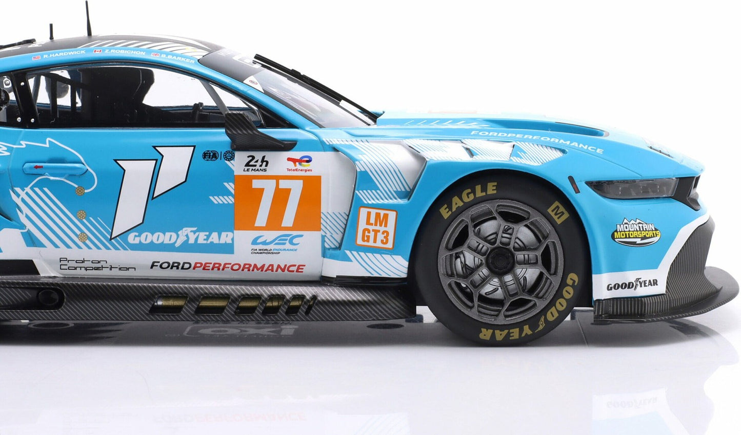 Ixo Ford Mustang GT3 Coyote #77 Team Proton Competition 24hr Le Mans 2024 1:18