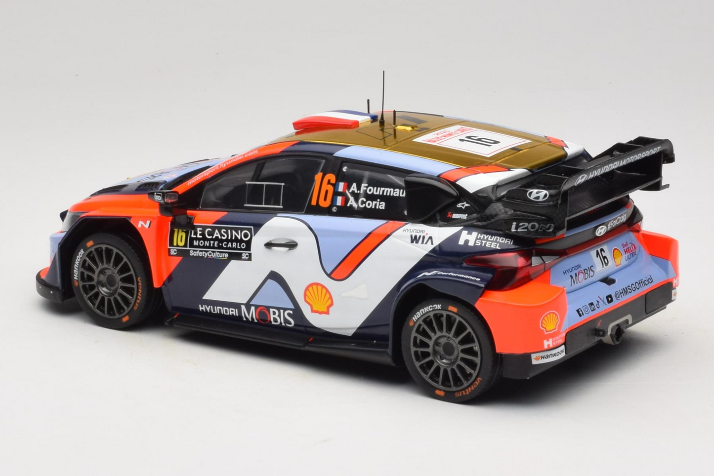 Ixo 2025 Hyundai i20 N WRC #16 2025 Rally Monte Carlo 1:18