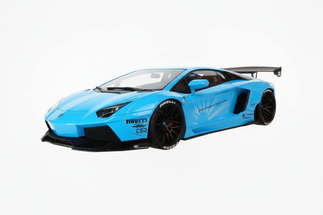 GT Spirit Lamborghini Aventador LP400 LB-Works Baby Blue 1:18