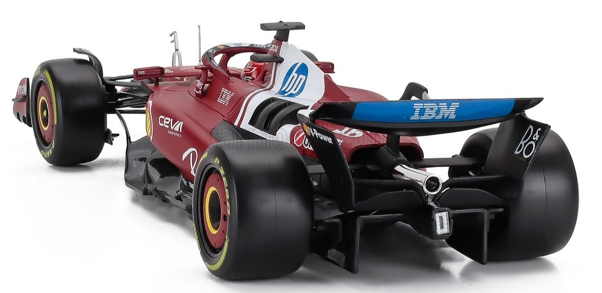 Bburago Ferrari F1 SF-25 Team Scuderia #16 (LeClerc) Season 2025 Red WITH CASE 1:18