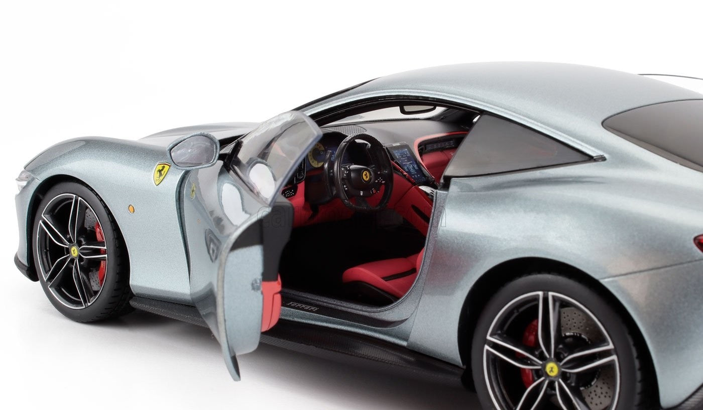 Polistil 2019 Ferrari Roma Grigio Titanio (Grey Metallic) High Fidelity WITH DISPLAY 1:18