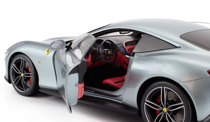Polistil 2019 Ferrari Roma Grigio Titanio (Grey Metallic) High Fidelity WITH DISPLAY 1:18