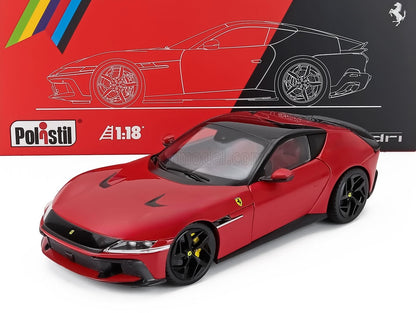 Polistil 2024 Ferrari 12Cilindri Rosso Corsa (Ferrari Red) High Fidelity WITH DISPLAY 1:18