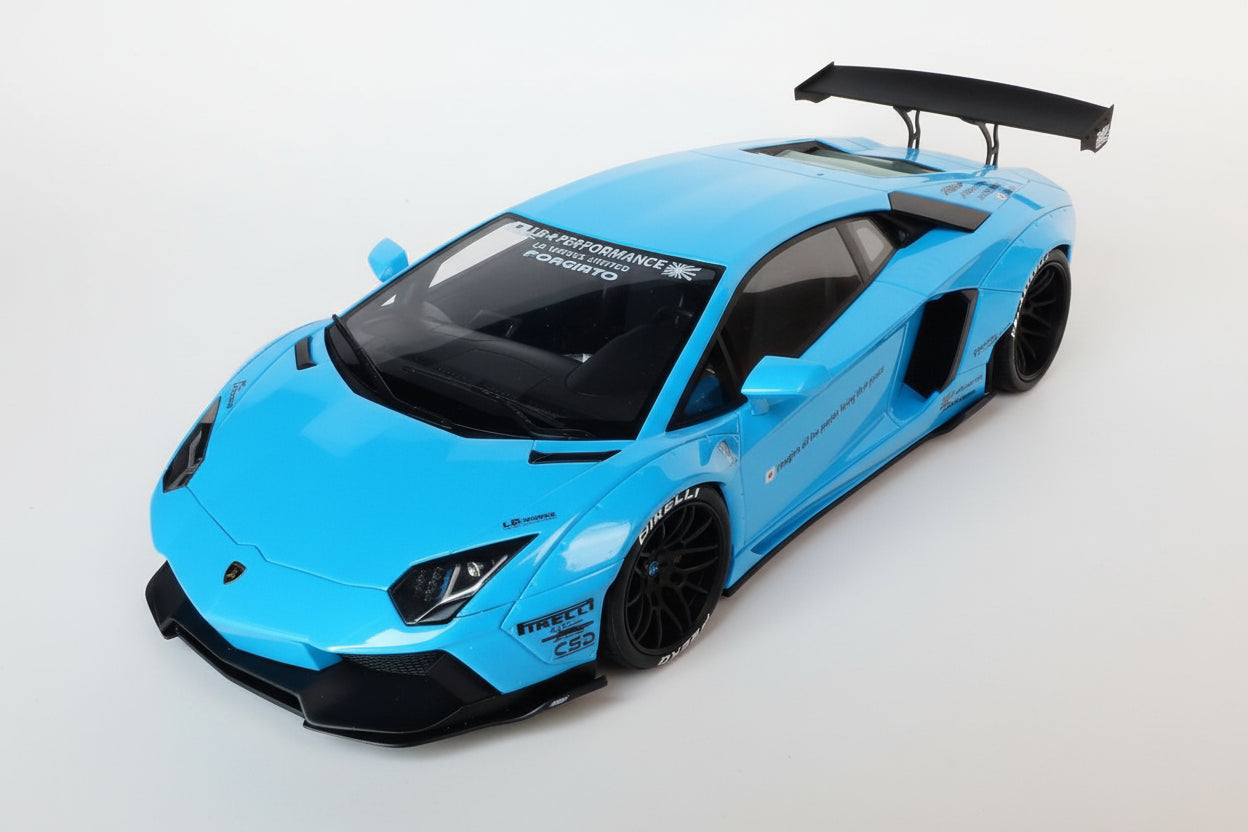 GT Spirit Lamborghini Aventador LP400 LB-Works Baby Blue 1:18