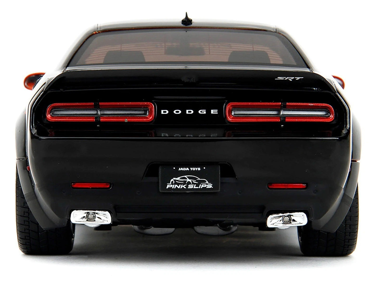 Jada Pink Slips 2015 Dodge Challenger SRT Hellcat Redeye Orange & Black 1:18