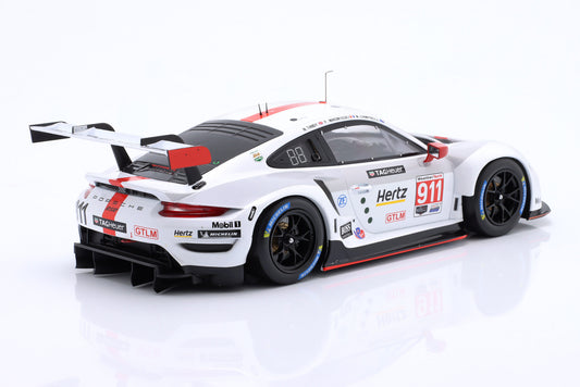 Ixo Porsche 911 991.2 GT3 RSR Porsche GT Team No 911 2nd GTLM Class Daytona 2020 White 1:18