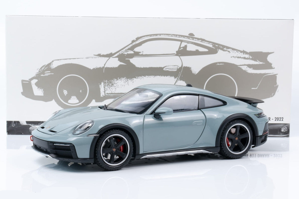 Minichamps 2022 Porsche 911 992 Dakar Green Metallic 1:18