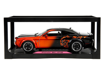 Jada Pink Slips 2015 Dodge Challenger SRT Hellcat Redeye Orange & Black 1:18