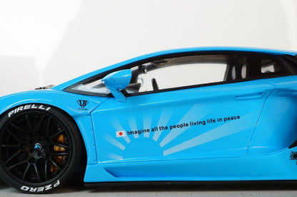 GT Spirit Lamborghini Aventador LP400 LB-Works Baby Blue 1:18
