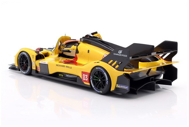 Bburago Ferrari 499P 3.0L Turbo V6 #3 Team Ferrari AF Corse Winner 2025 24hr Le Mans Yellow 1:18
