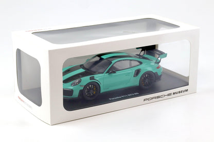 GT Spirit Porsche 911 991.2 GT2 RS w/ Weissach Pkg Mint Green 1:18 Porsche Museum