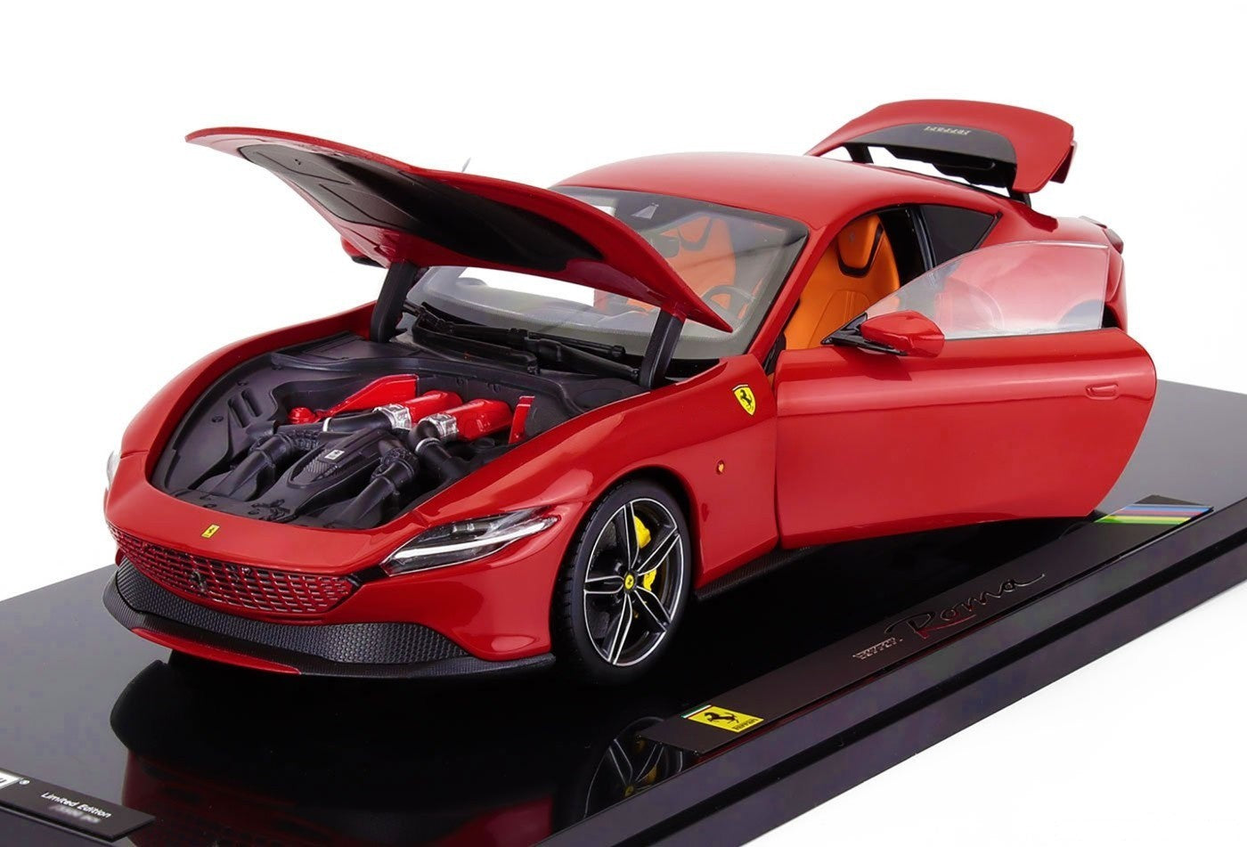 Polistil 2019 Ferrari Roma Rosso Corsa (Ferrari Red) High Fidelity WITH DISPLAY 1:18