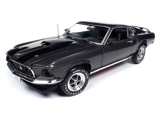 Autoworld 1969 Ford Mustang Boss 429 "John Wick" Hitman Grey Metallic 1:18