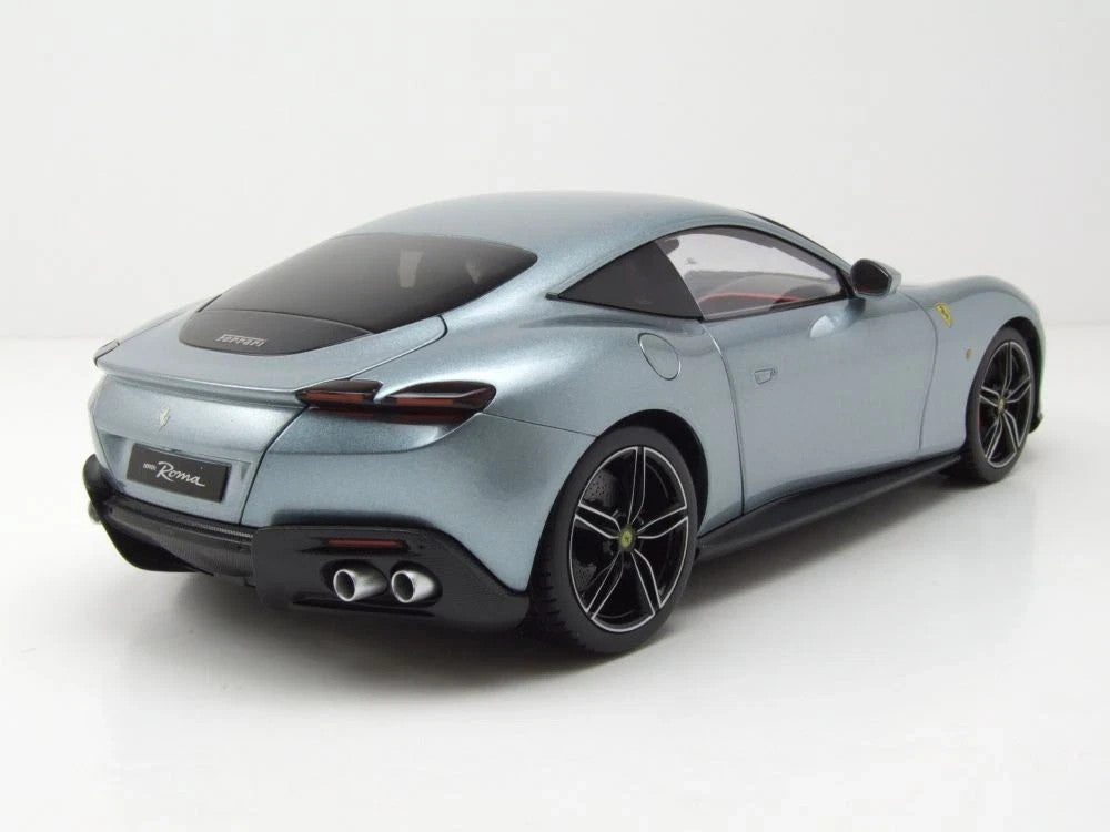 Polistil 2019 Ferrari Roma Grigio Titanio (Grey Metallic) High Fidelity WITH DISPLAY 1:18