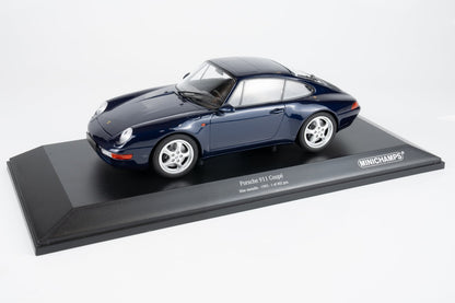 Minichamps 1995 Porsche 911 (993) Carrera Coupe Dark Blue Metallic 1:18
