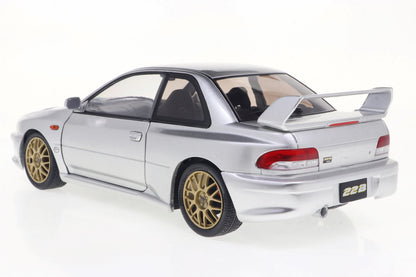 Solido 1998 Subaru Impreza 22B Silver 1:18