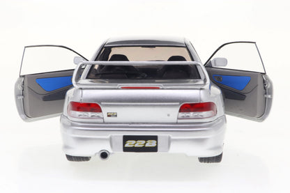 Solido 1998 Subaru Impreza 22B Silver 1:18