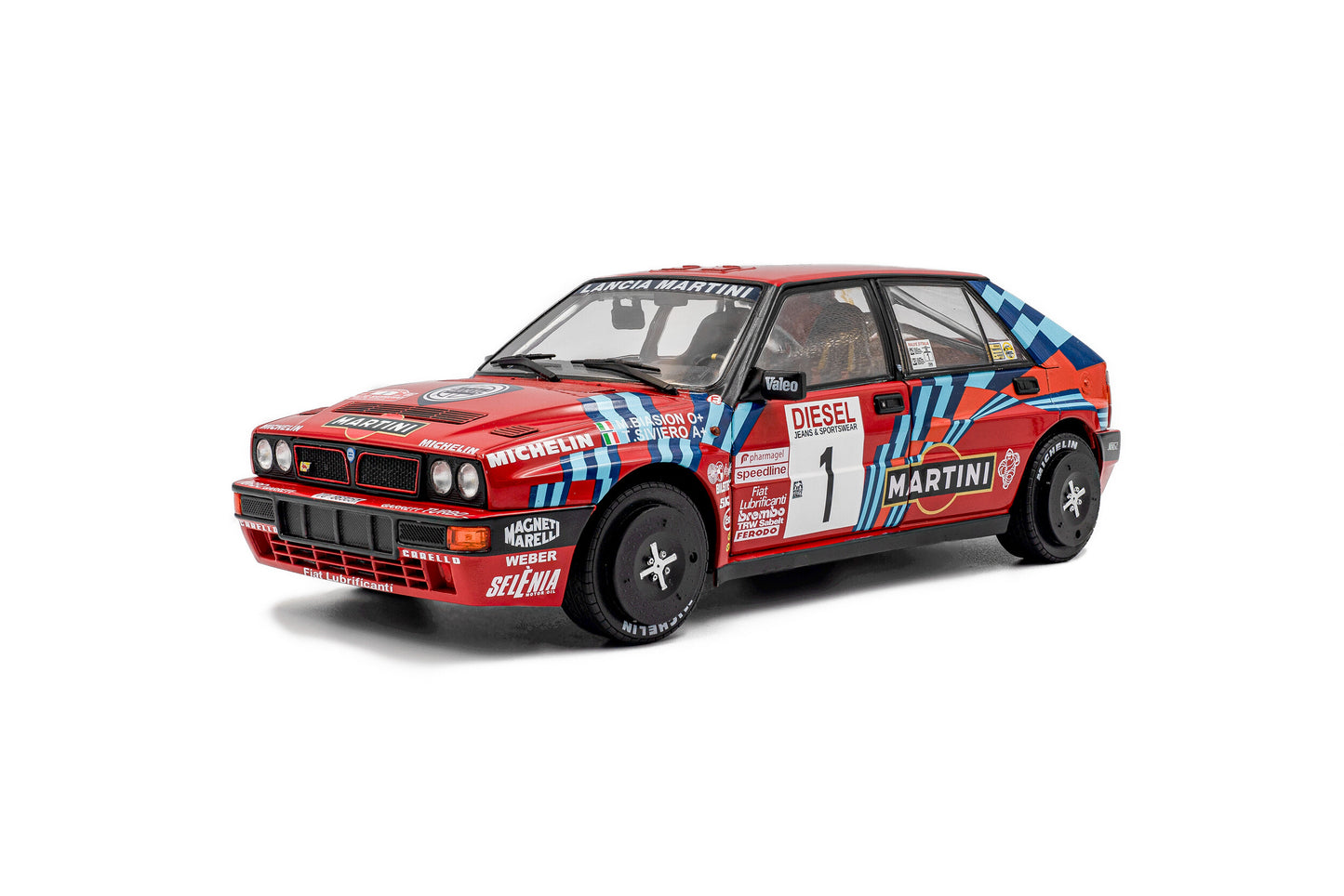 Solido 1989 Lancia Delta HF Integrale #1 San Remo Red 1:18