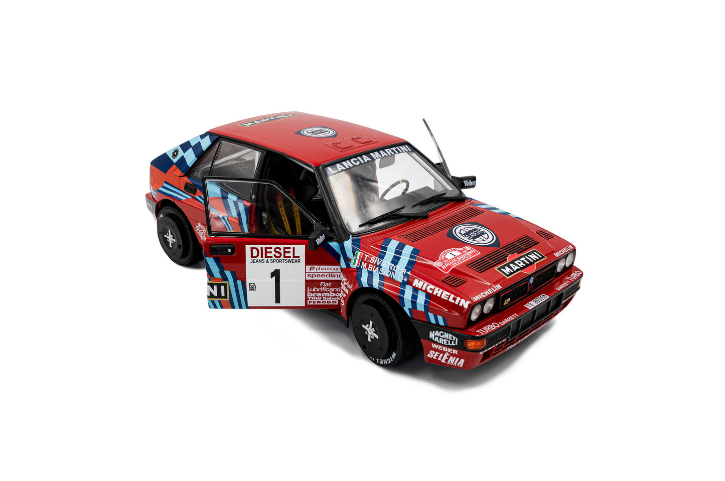 Solido 1989 Lancia Delta HF Integrale #1 San Remo Red 1:18