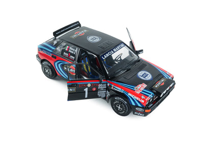 Solido 1990 Lancia Delta HF Integrale Tribute to Biason Rallye Montecarlo Black 1:18