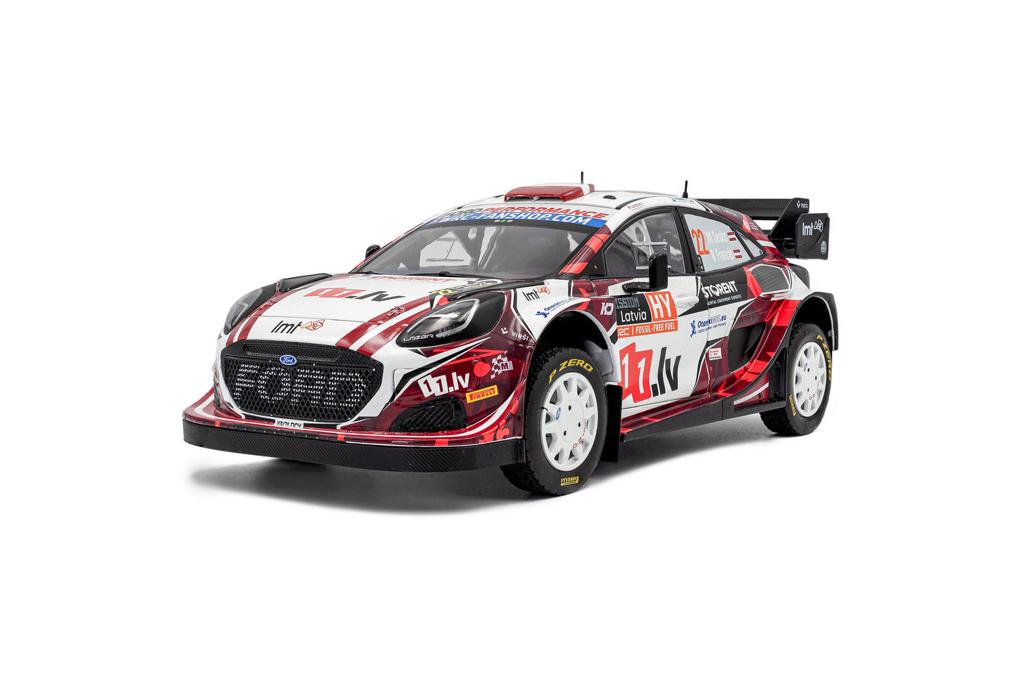 Solido Ford Puma Rally1 Hybrid #22 Tet Rally Latvia 2024 1:18