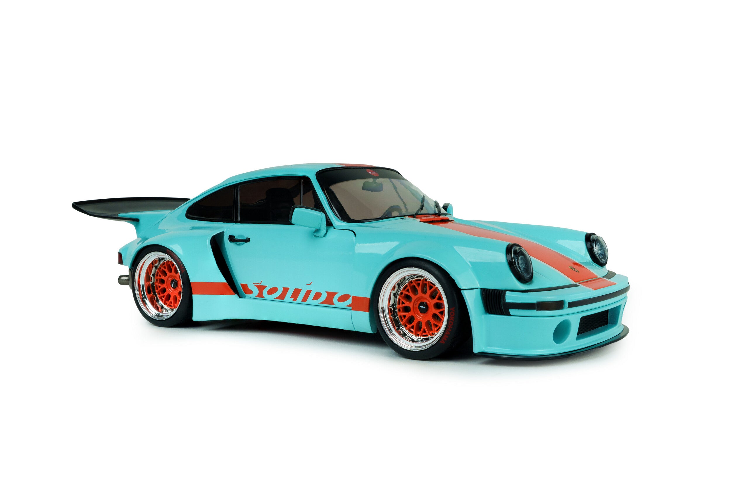 ワンオフカスタム 1/18 Solido ポルシェ 911 KS-R Solido 2026 Porsche 911 KS-R Blue & Orange Khyzyl Saleem 1:18