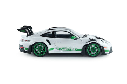 Solido 2024 Porsche 911 992 GT3 RS Weissach Pack White w/ Green Wheels 1:18