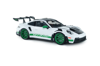 Solido 2024 Porsche 911 992 GT3 RS Weissach Pack White w/ Green Wheels 1:18