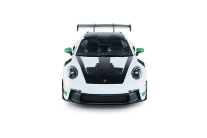 Solido 2024 Porsche 911 992 GT3 RS Weissach Pack White w/ Green Wheels 1:18