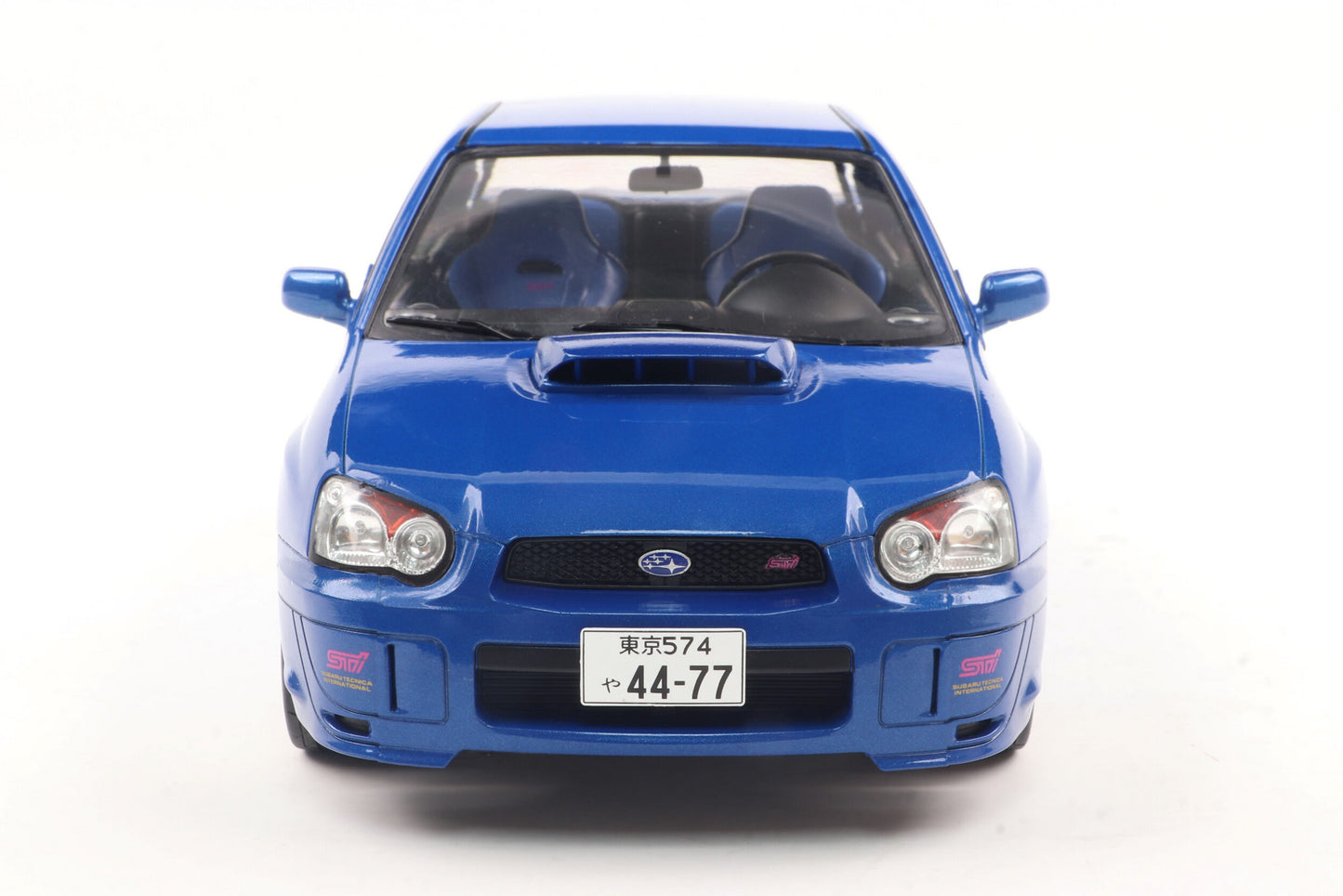 Solido 2003 Subaru WRX STi (GDB) Sonic Blue w/ Gold Wheels 1:18