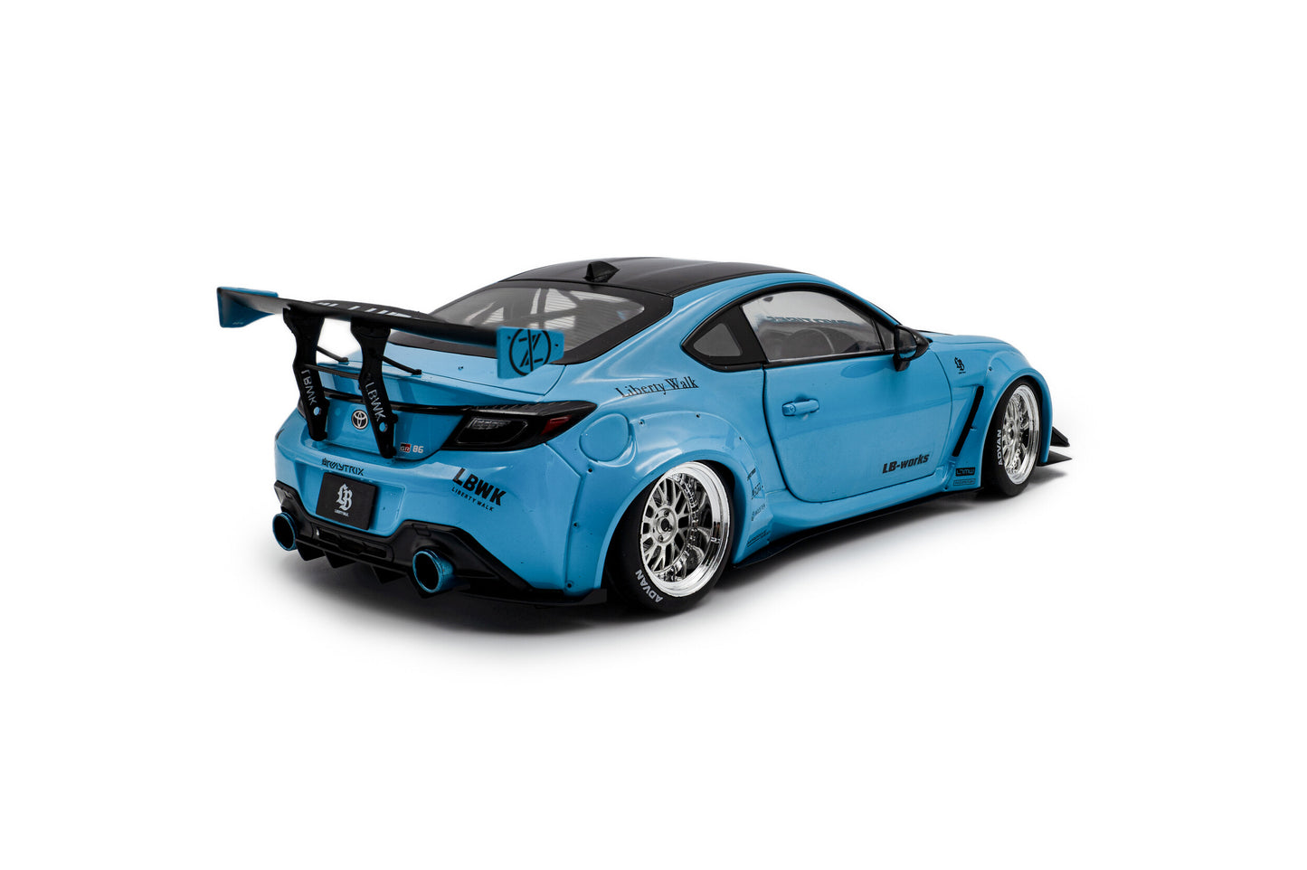 Solido 2024 Toyota GR86 LBWK Body Kit Baby Blue 1:18