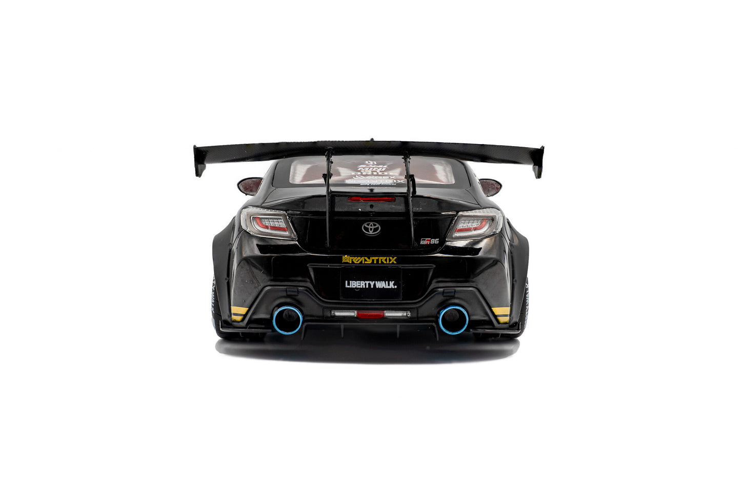 Solido 2024 Toyota GR86 LBWK Body Kit Black & Gold 1:18