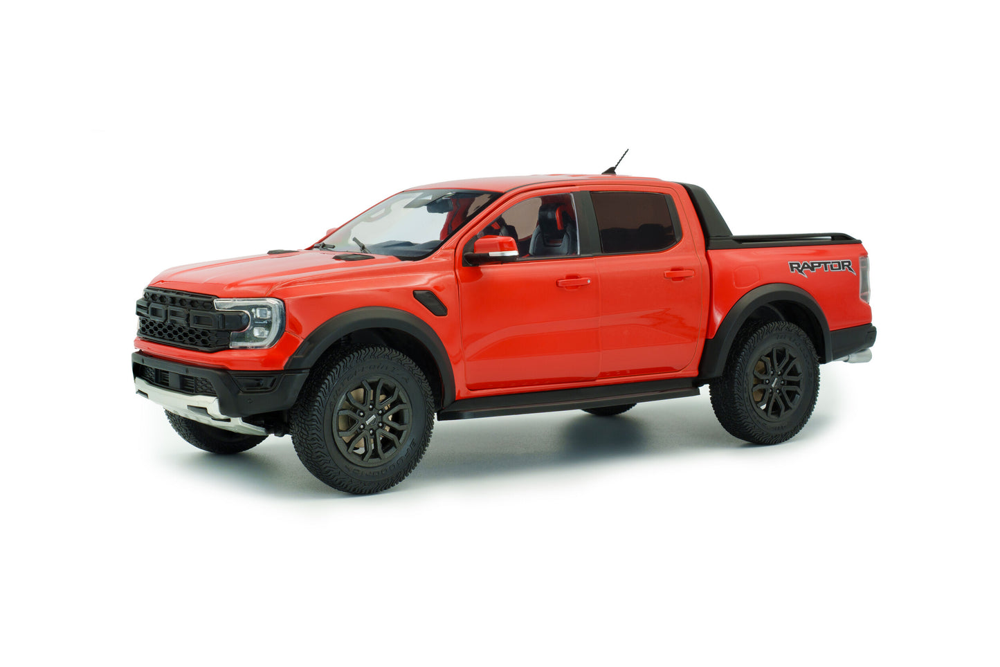 Solido 2024 Ford Ranger Raptor Crew Cab Pickup Truck Orange 1:18