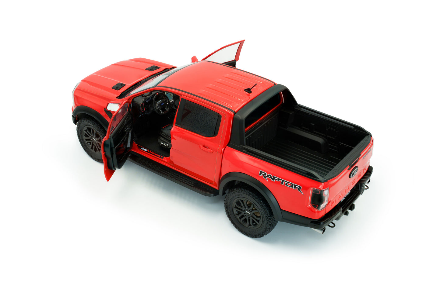 Solido 2024 Ford Ranger Raptor Crew Cab Pickup Truck Orange 1:18