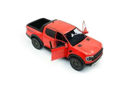 Solido 2024 Ford Ranger Raptor Crew Cab Pickup Truck Orange 1:18