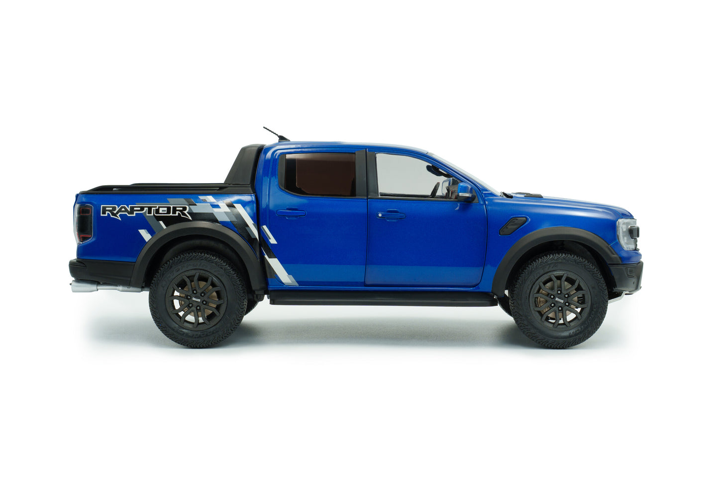 Solido 2024 Ford Ranger Raptor Crew Cab Pickup Truck Blue Lightning 1:18