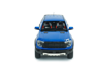 Solido 2024 Ford Ranger Raptor Crew Cab Pickup Truck Blue Lightning 1:18
