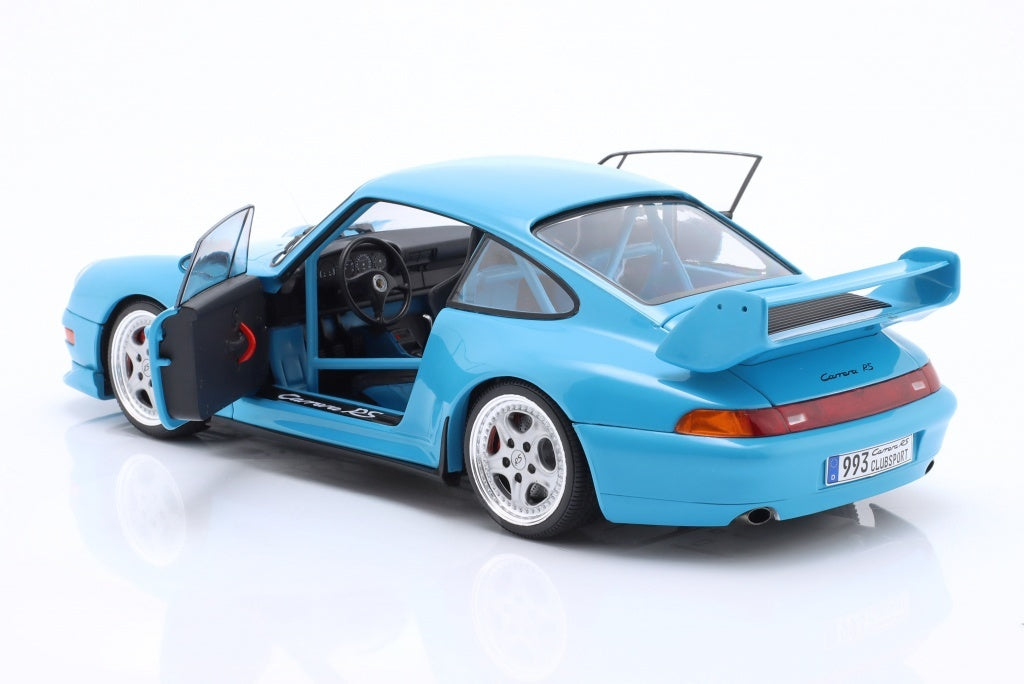 Solido 1997 Porsche 911 (993) Clubsport Riviera Blue 1:18