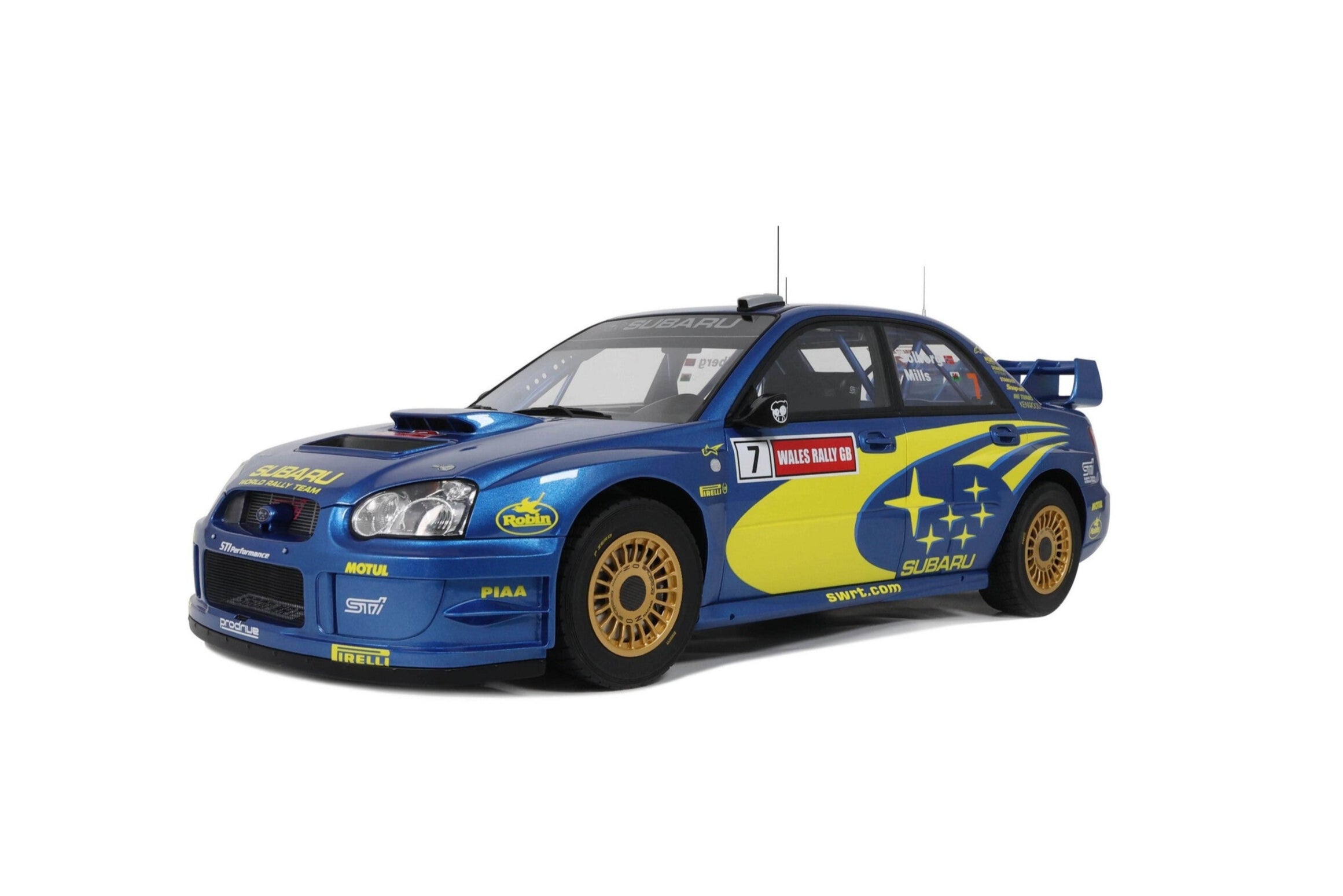 Otto 2003 Subaru Impreza WRC S9 No 7 Winner Wales Ralley 2003 Blue
