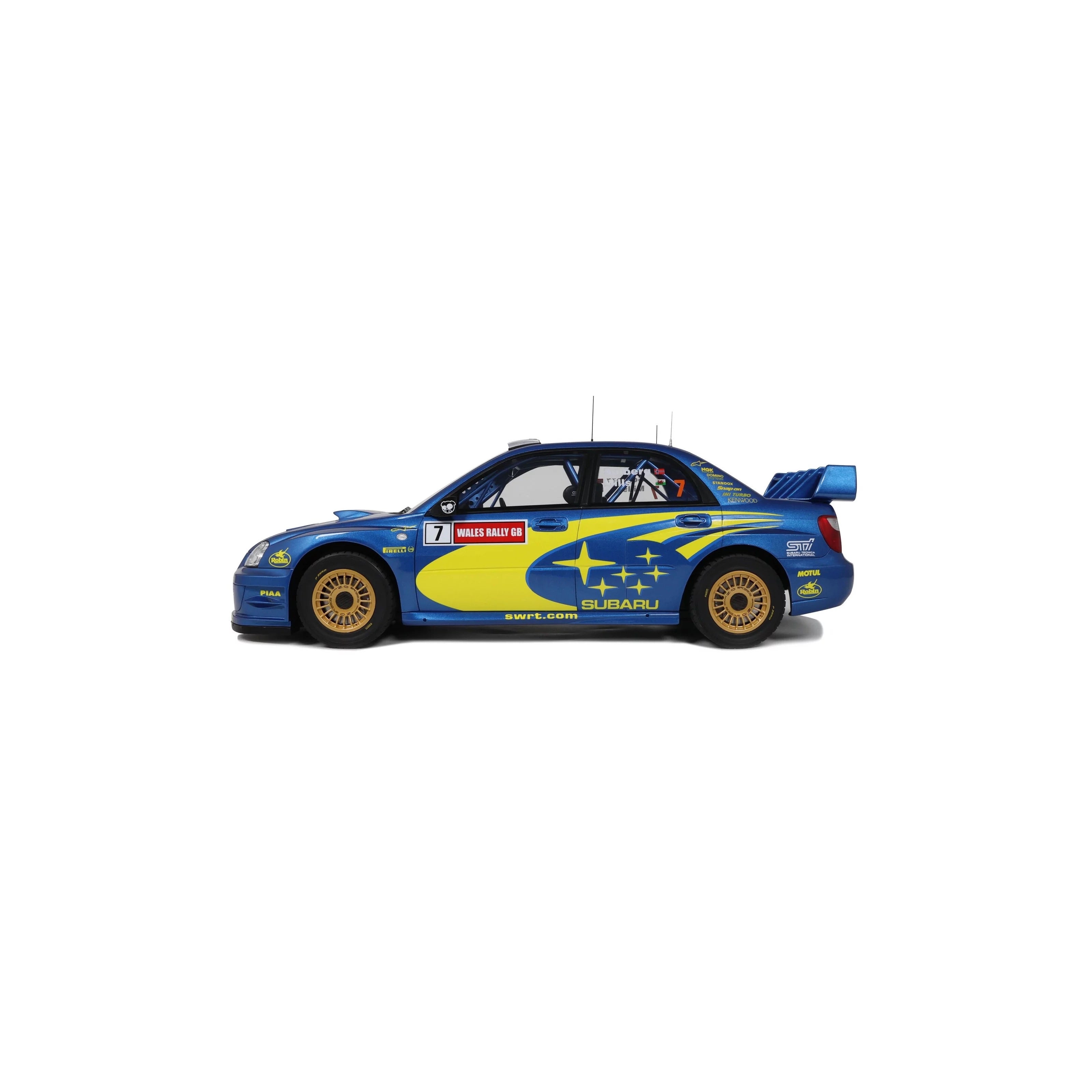 Otto 2003 Subaru Impreza WRC S9 #7 Winner Wales Rallye 2003 Blue 1