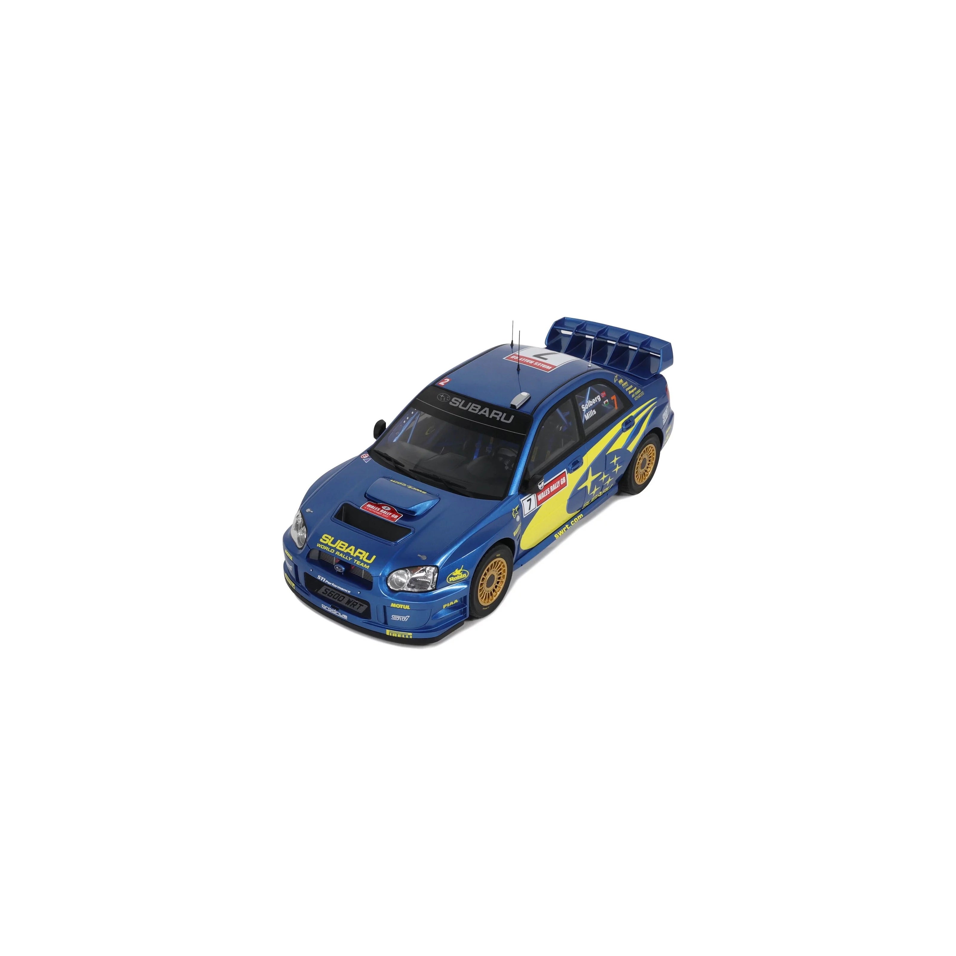 Otto 2003 Subaru Impreza WRC S9 #7 Winner Wales Rallye 2003 Blue 1
