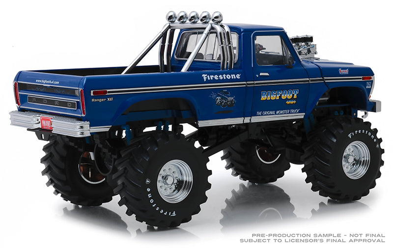 Greenlight 1974 Ford F-250 Monster Truck "Bigfoot" Blue 1:18